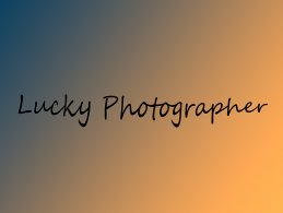 Lucky Photographer