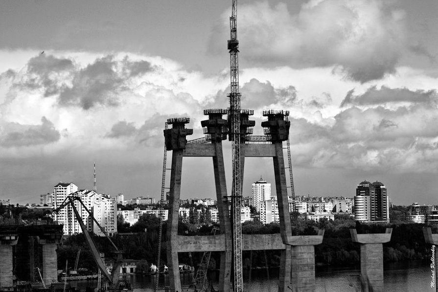 Строительство моста через Днепр в Запорожье - Михаил Рублевский