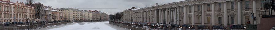 Вид с Аничкиного моста в Петербурге... - Алексей Егоров