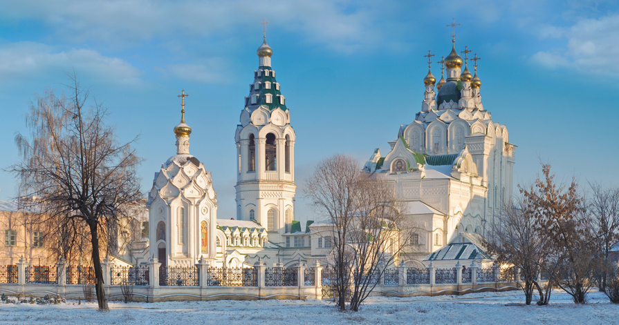 Воскресенский собор Йошкар Ола осень