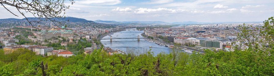 Панорама Будапешта с горы Гелерт - Елена Артюшина