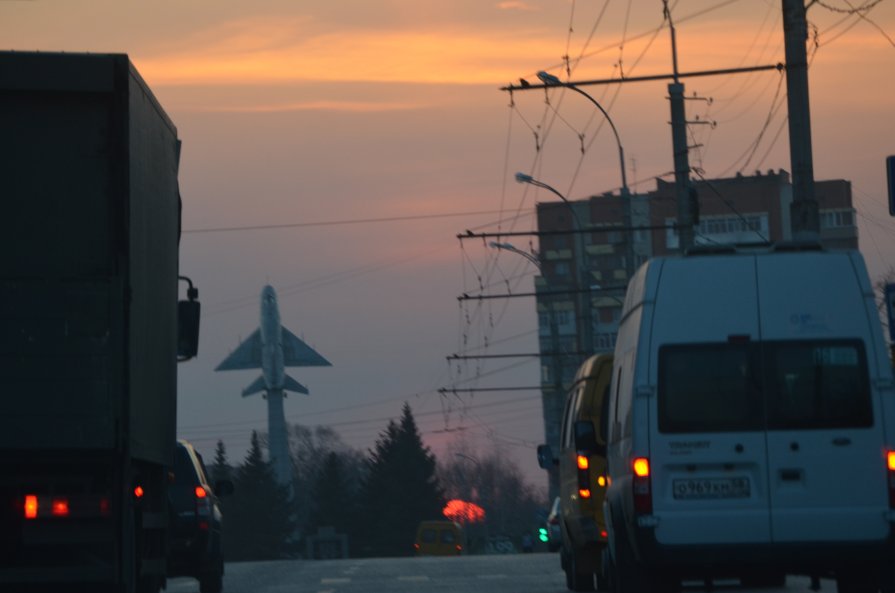 Вид на закате, Пенза, проспект Победы - Сергей Пестин