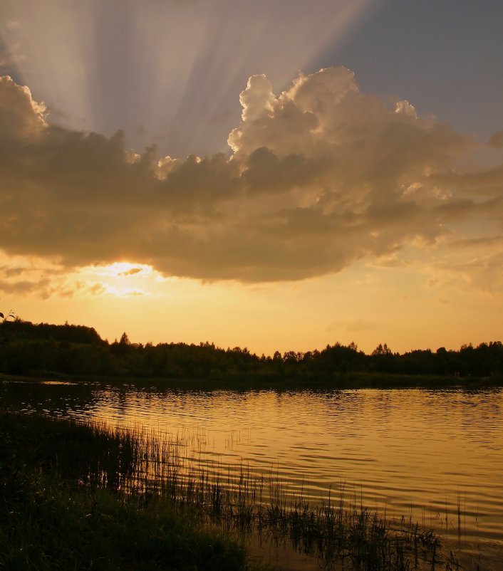 Закат на Коровинском озере - Евгений Жиляев