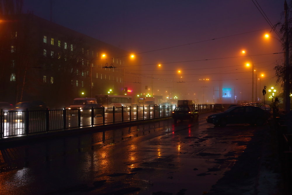 Проспект в ночном тумане. - Laborant Григоров