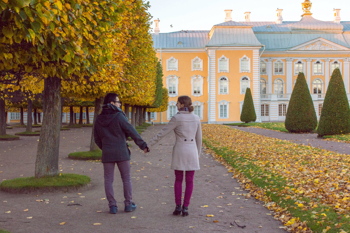 Золотая осень в Петергофе. - Мария Собко