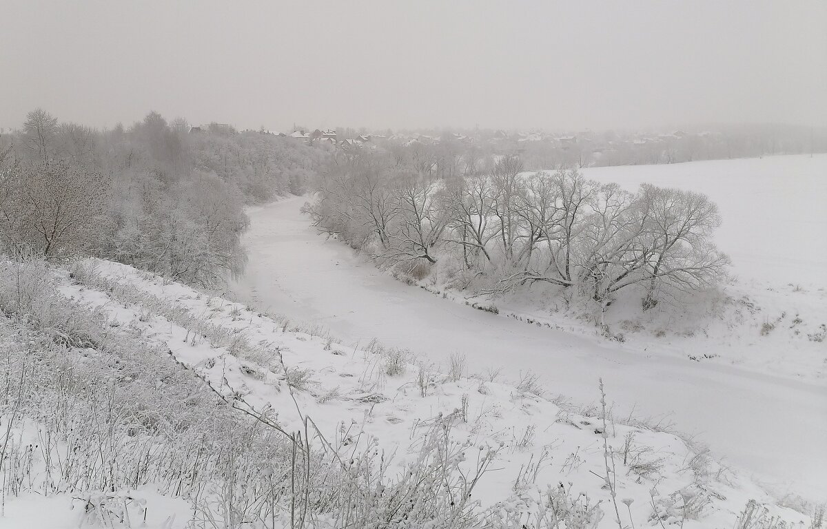 река пахра зимой