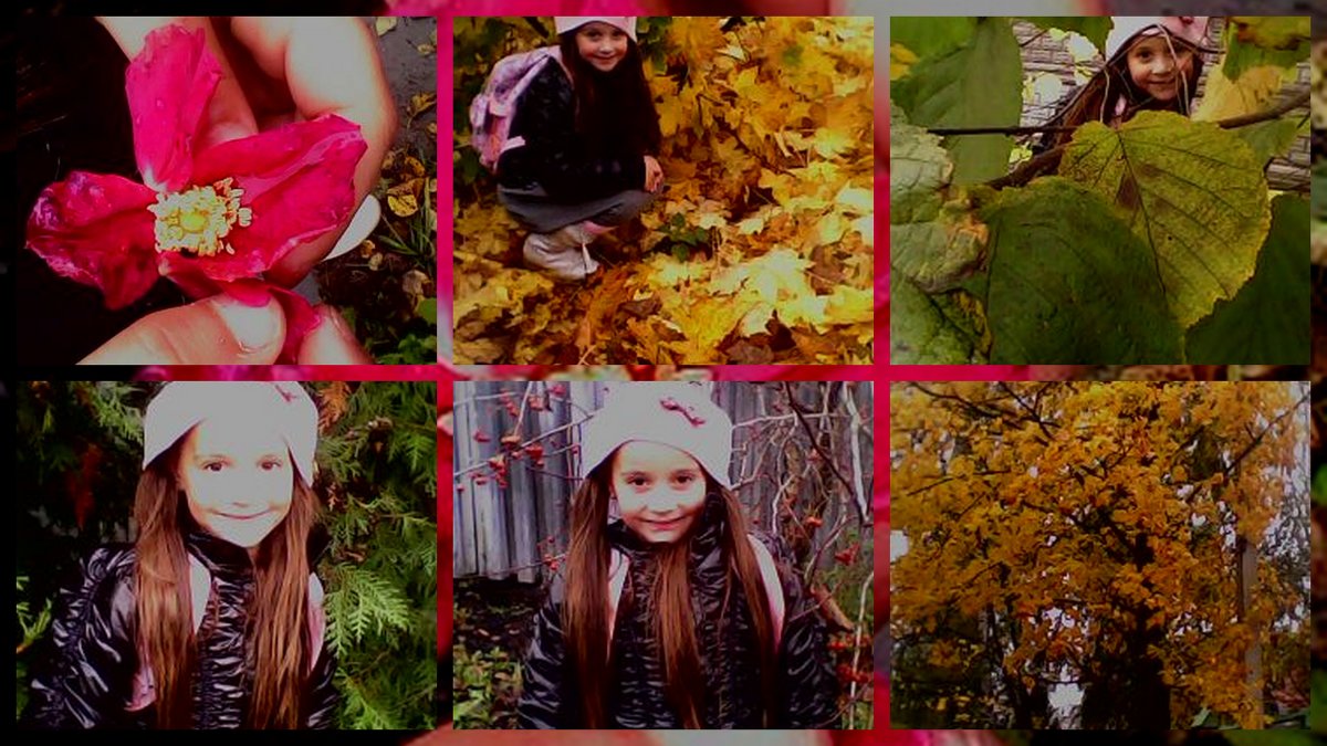 Осень Листва и Красоточка Ксения - Olga Kovach