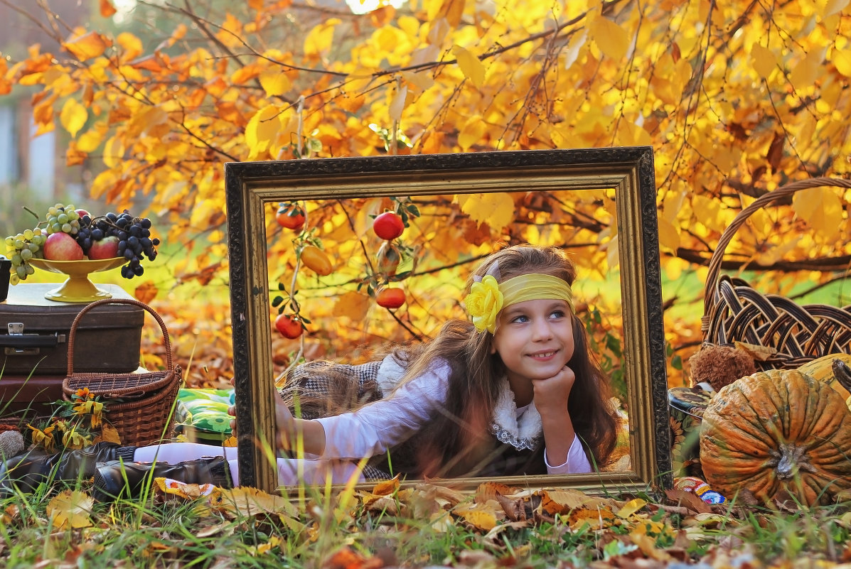 фото осень золотая для детей