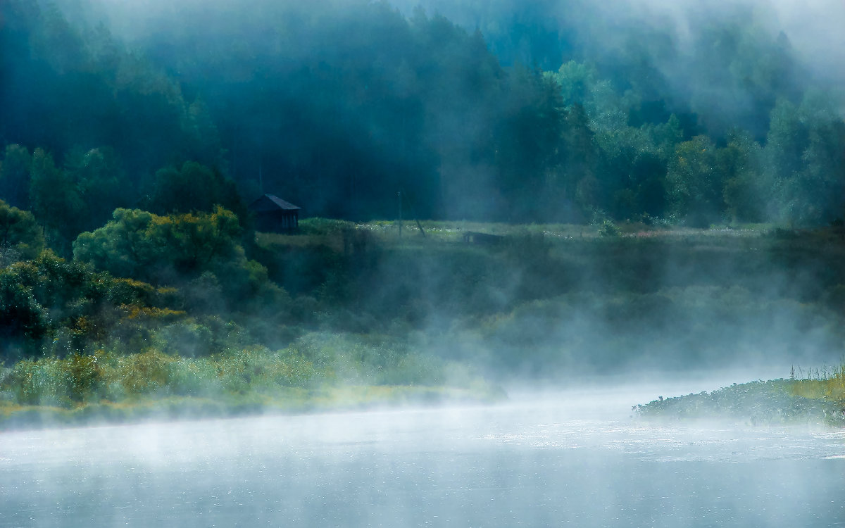 Движение тумана по реке - Евгения Кузнецова