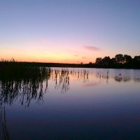 закат на озере :: Алексей Нырков