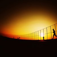 Running at Sunset :: Max Kenzory Experimental Photographer
