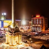 Панорама новогоднего Майдана в Киеве :: Игорь Карпов