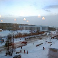 Свет над городом. :: Пётр Лебедев