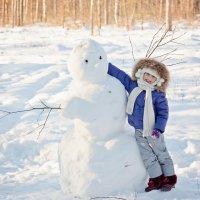 дружба со снеговиком :: Дмитрий Перепечин