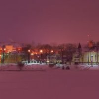 Берег реки Волга. Ночные огни. :: Анна Туз