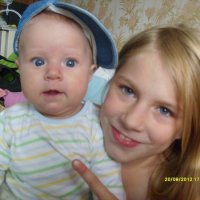 Две сестрёнки :: Наталья и Игорь Трошкины
