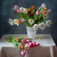 "Тюльпаны - улыбка весны..." :: Alina Lankina