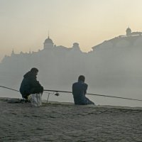 Калининград. Утренний туман на Преголе. :: Павел Дунюшкин