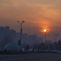 Закат в Алматы :: Светлана Кужагалиева