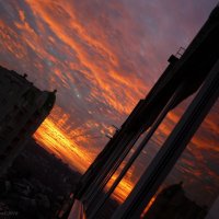 Огненный закат над Курском :: Светлана Кулагина