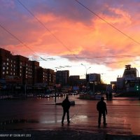 закат после дождя в Новосибирске :: Владислав Чернов