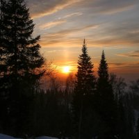 Зимой на закате дня. :: Юлия 