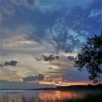 Закат на озере Акакуль :: Василий Дворецкий