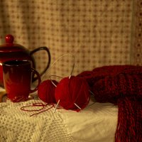 Вязание за чаем :: Татьяна Мурзенко