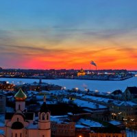 Закат над городом :: Егор Жуков