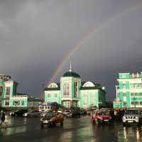 Омский вокзал после дождя :: Марина 