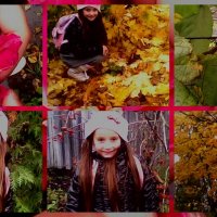 Осень Листва и Красоточка Ксения :: Olga Kovach