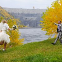 Золотая осень, свадьба Кати и Кости :: Евгения Антипова