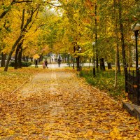 Осенний бульвар... :: Сергей Офицер
