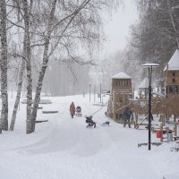 Снегопад :: Елена Ахромеева