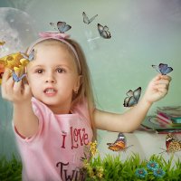 Девочка и бабочки :: Елена Сорокина
