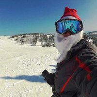 Лыжник Дед Мороз :: Юлия 