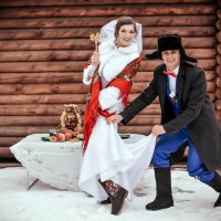 Зимняя русская свадьба :: Мария 