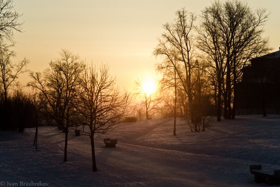 Восход солнца в феврале - Иван Бражников