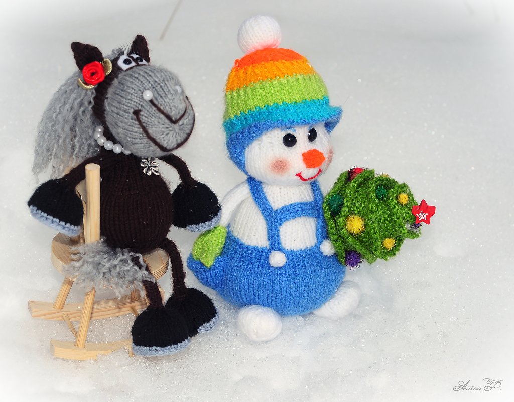 Лошадка и снеговик Егорка - Алёна 