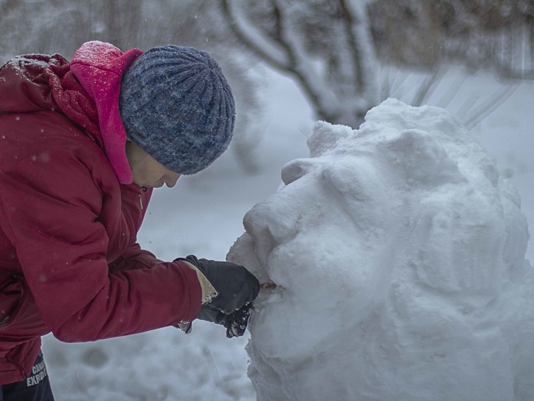 Лепим снежного льва - Василий Игумнов