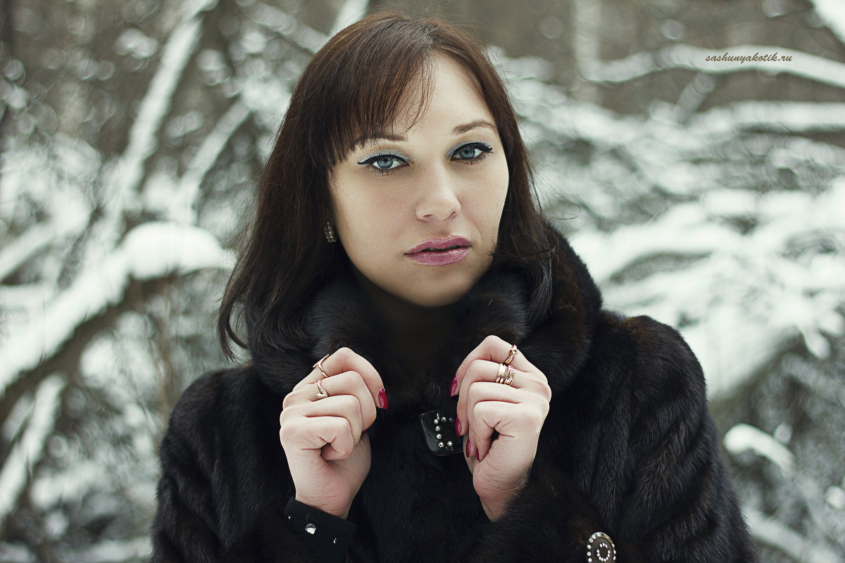 зима, девушка - Саша Балабаев