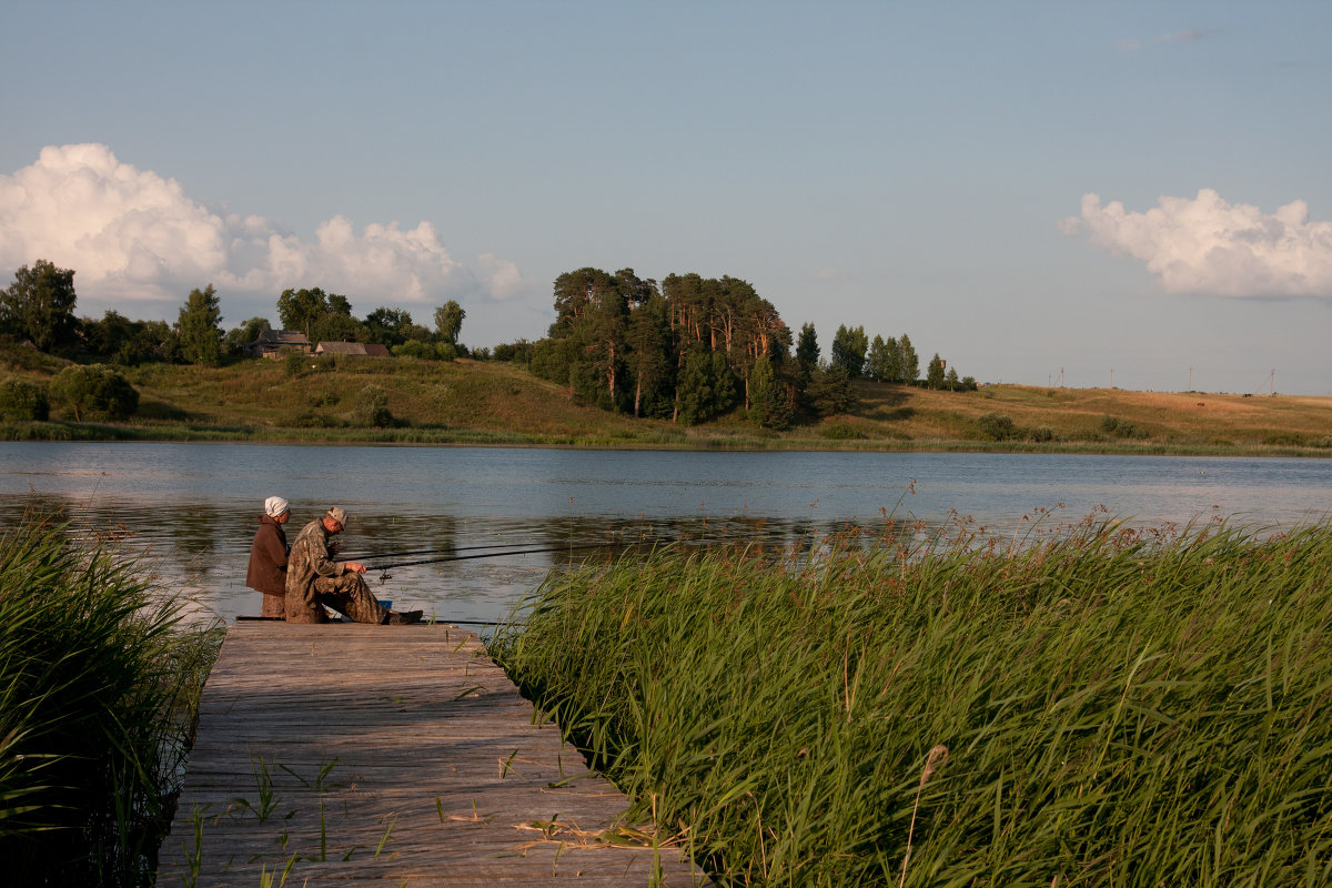 на рыбалке - Наталья Манусова