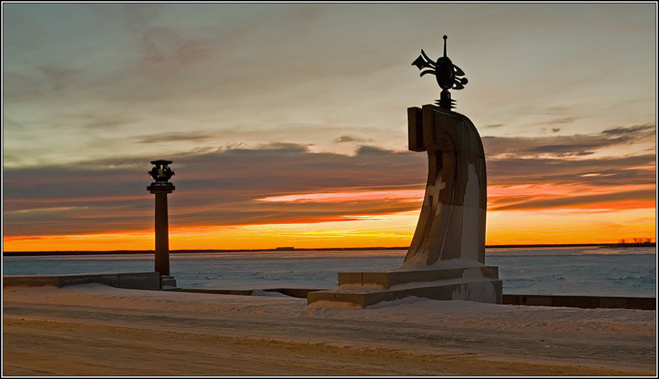 Набережная архангельск рисунок