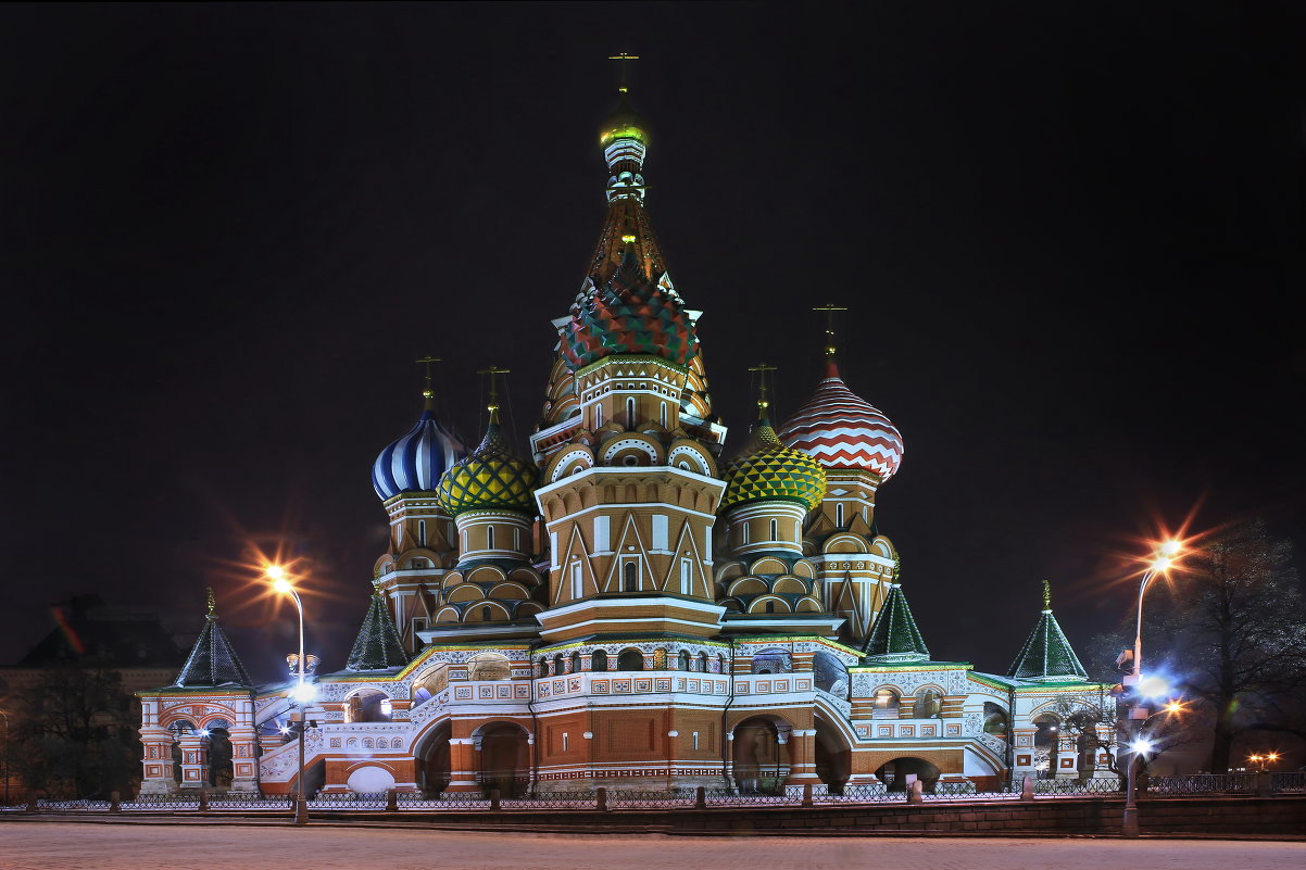 моя Столица ночная Москва(Храм Василия Блаженного) - юрий макаров