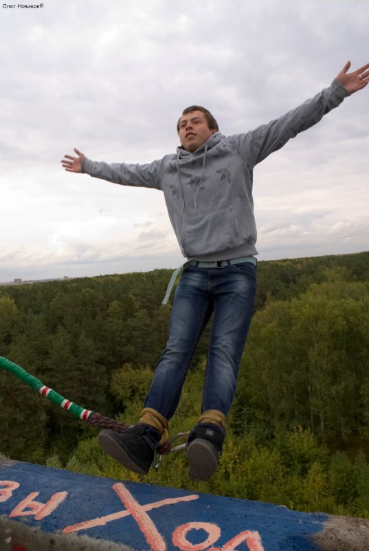 Прыжки с веревкой, ropejumping - Олег Новиков
