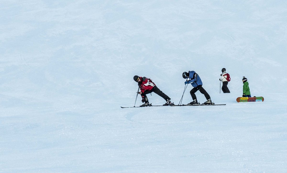 лыжники - юля каштанова