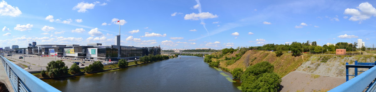 Москва река с моста на МКАДе - acidgpa 