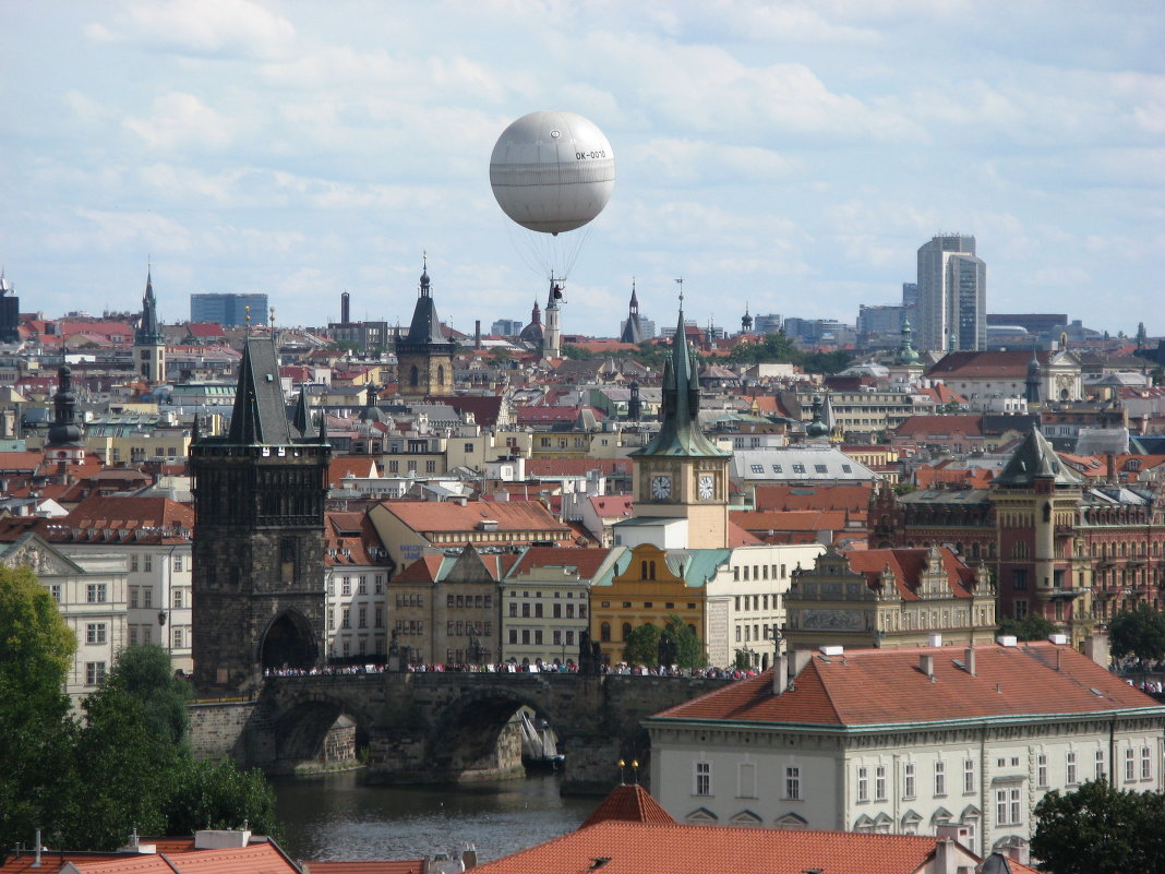 Полет над Прагой на воздушном шаре - Михаил Юркин