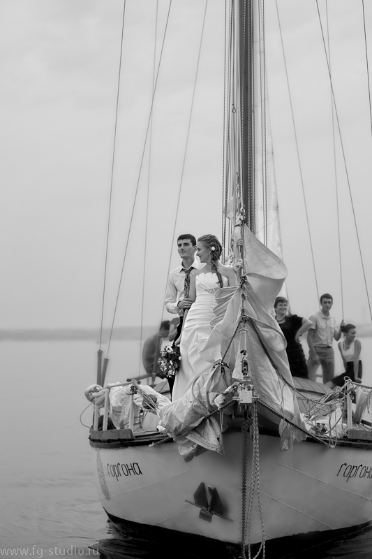 Свадебная фотосессия на яхте - fg-studio ФотоГрафика