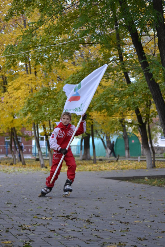 Мальчик с флагом - Виктория Гавриленко
